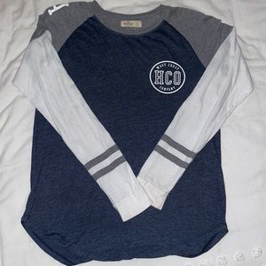 Hollister Jersey Style Long Sleeve Shirt